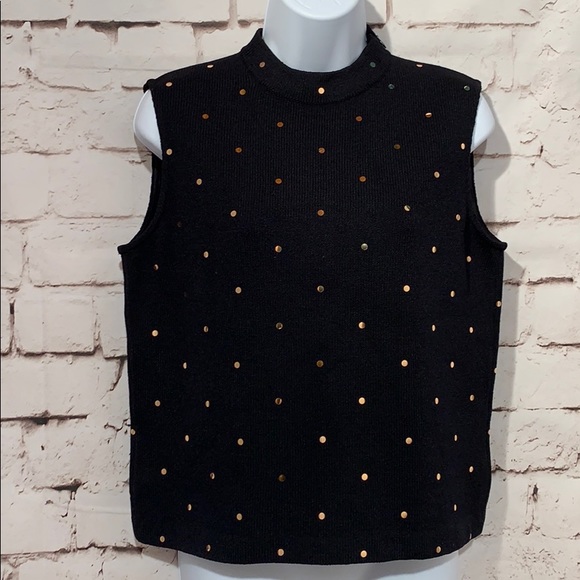 St. John Tops - St. John Evening Santana Knit Sequin Top, Size M